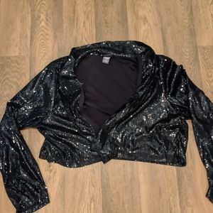 Black sequined bolero